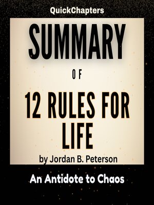 cover image of Summary of 12 Rules for Life